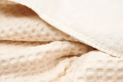 Koeka Wiegdeken Wafel/Teddy Oslo Natural/Pebble 100 x 75 cm