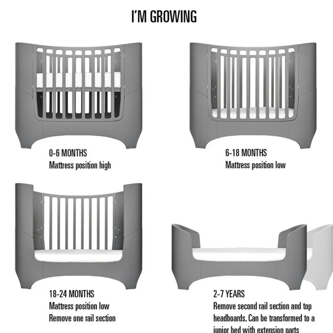 Leander Classic Junior Extension Kit Grey