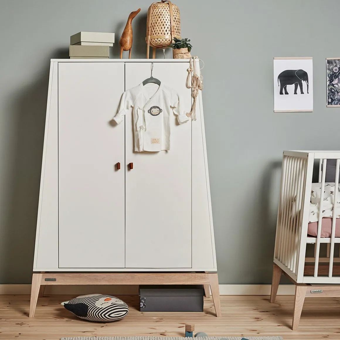 Leander Luna Kledingkast Small White Oak