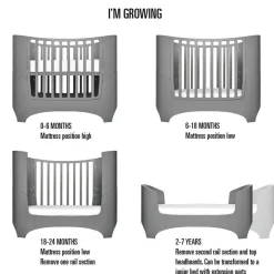 Leander Meegroei Ledikant Classic Grey