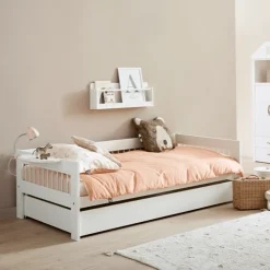 Lifetime Eenpersoonsbed Breeze Wit met Standaard Lattenbodem