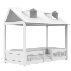 Lifetime Huisbed 2-in-1 Beach House met Standaard Lattenbodem Wit
