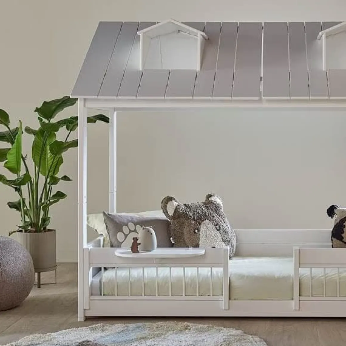 Lifetime Huisbed 2-in-1 Beach House met Standaard Lattenbodem Wit