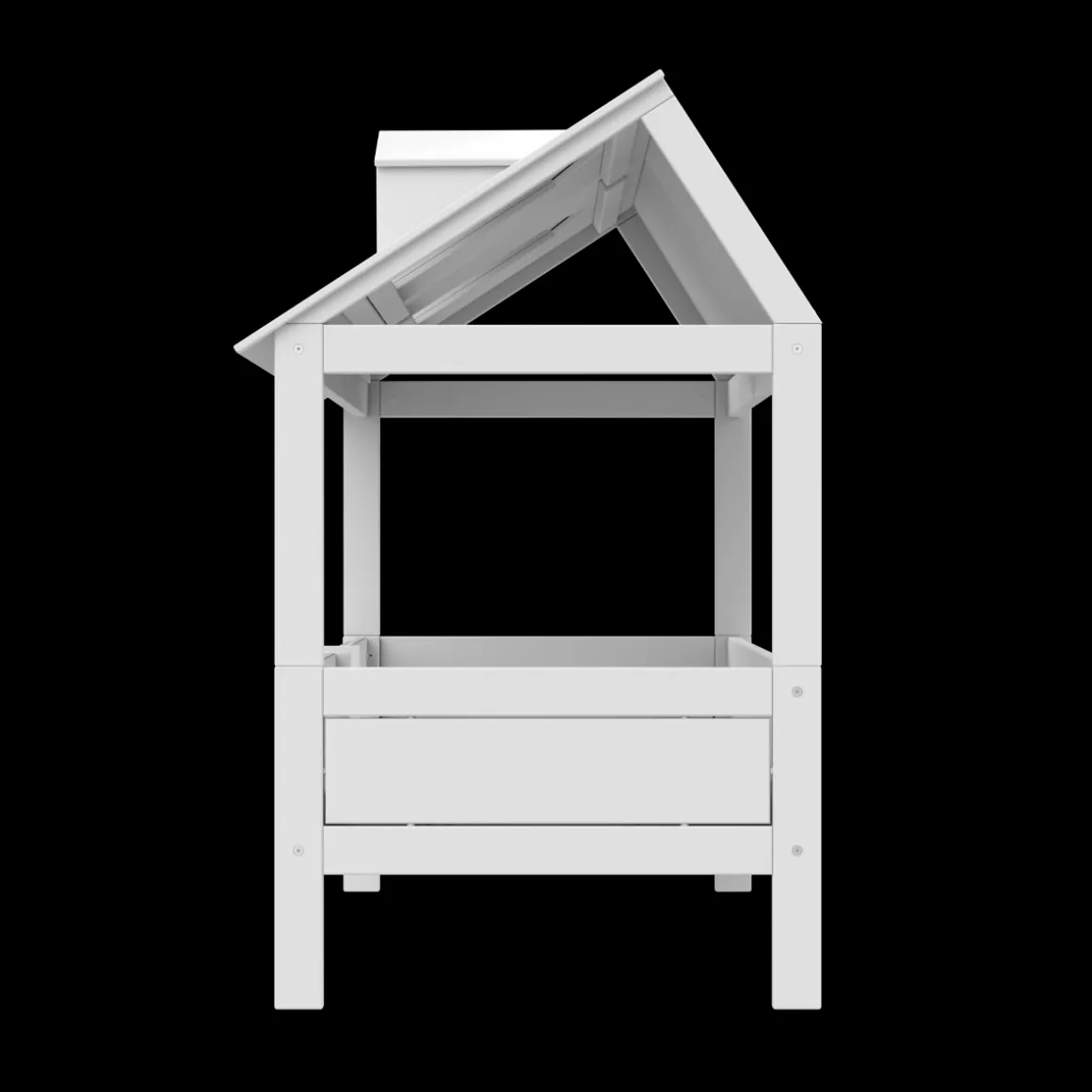 Lifetime Huisbed 2-in-1 Beach House met Standaard Lattenbodem Wit