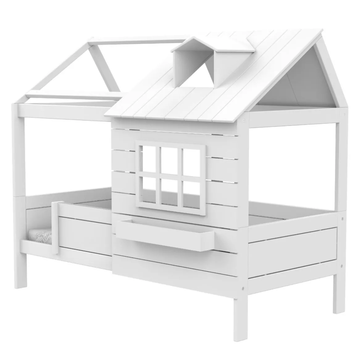 Lifetime Huisbed Lake House met Deluxe Lattenbodem Wit