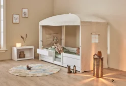 Lifetime 4-in-1 Hemelbed met Deluxe Lattenbodem Wit