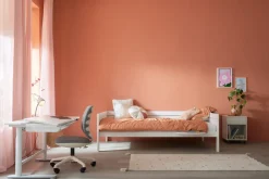 Lifetime Original Eenpersoonsbed met Deluxe Lattenbodem Wit 120x200 cm