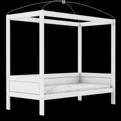 Lifetime Original Eenpersoonshemelbed met Deluxe Lattenbodem Wit