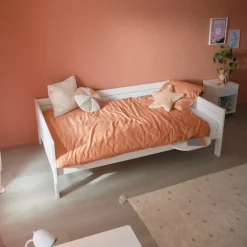 Lifetime Original Eenpersoonsbed met Deluxe Lattenbodem Whitewash 120x200 cm