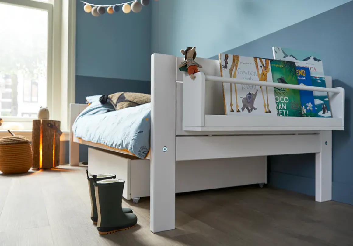 Lifetime Original Eenpersoonsbed met Standaard Lattenbodem Wit 90x200 cm