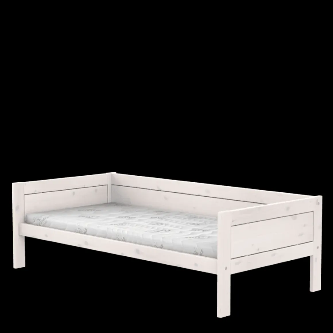 Lifetime Original Eenpersoonsbed met Deluxe Lattenbodem Whitewash 90x200 cm