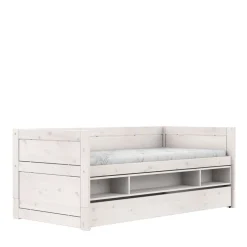 Lifetime Original Kajuitbed met Bedlade en Opbergbox met Deluxe Lattenbodem Whitewash