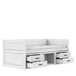 Lifetime Original Kajuitbed met Opberging met Deluxe Lattenbodem Wit