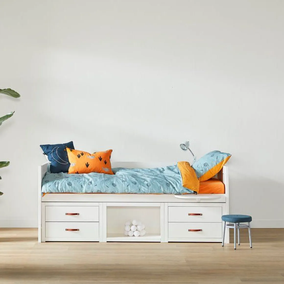 Lifetime Original Kajuitbed met Opberging met Deluxe Lattenbodem Whitewash