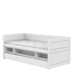 Lifetime Original Kajuitbed met Bedlade en Opbergbox met Deluxe Lattenbodem Wit