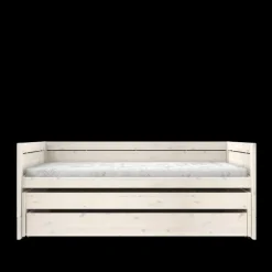Lifetime Original Kajuitbed met Logeerbed en Bedlade met Standaard Lattenbodem Whitewash