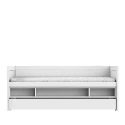 Lifetime Original Kajuitbed met Bedlade en Opbergbox met Standaard Lattenbodem Wit