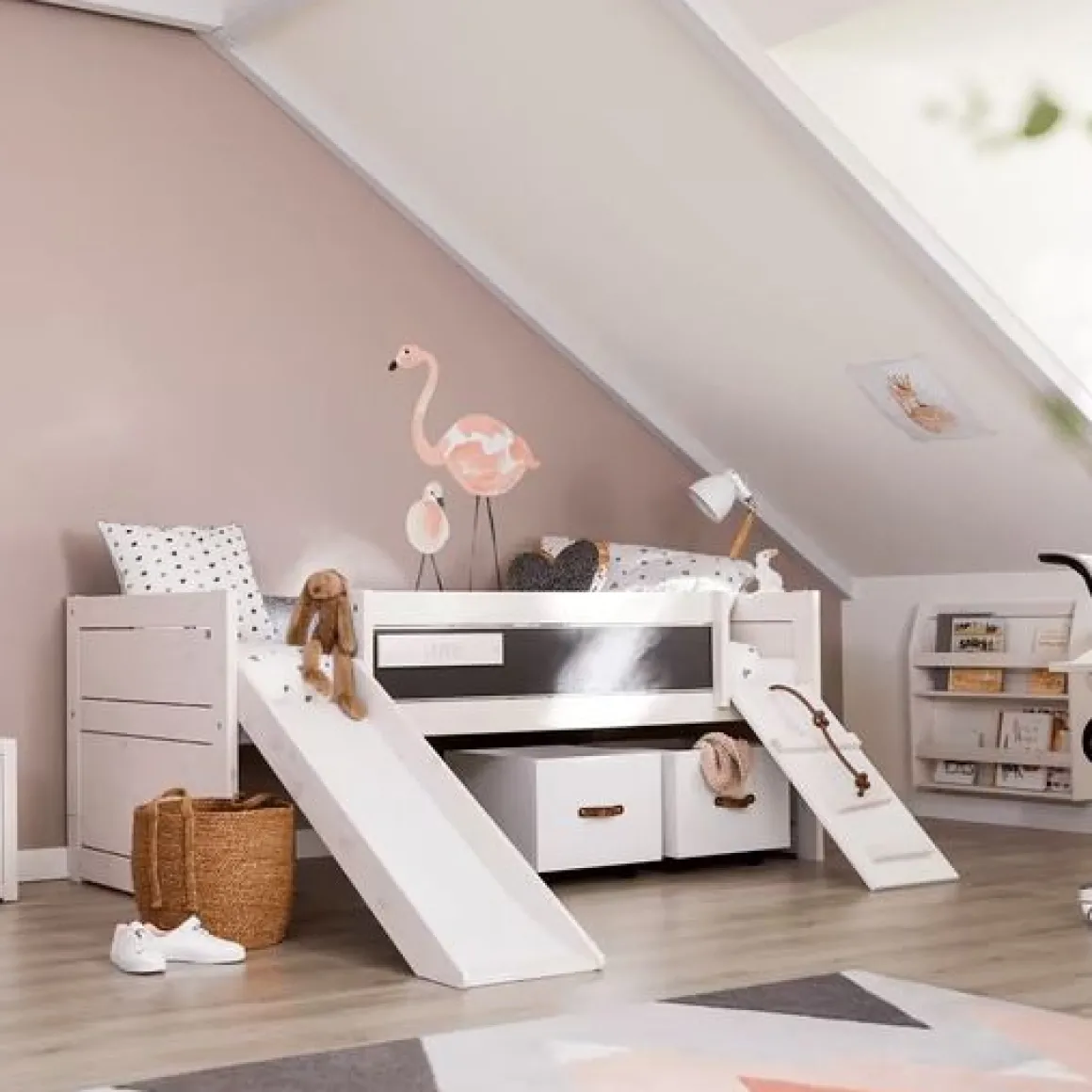 Lifetime Original Kajuitbed Climb & Slide met Deluxe Lattenbodem Wit