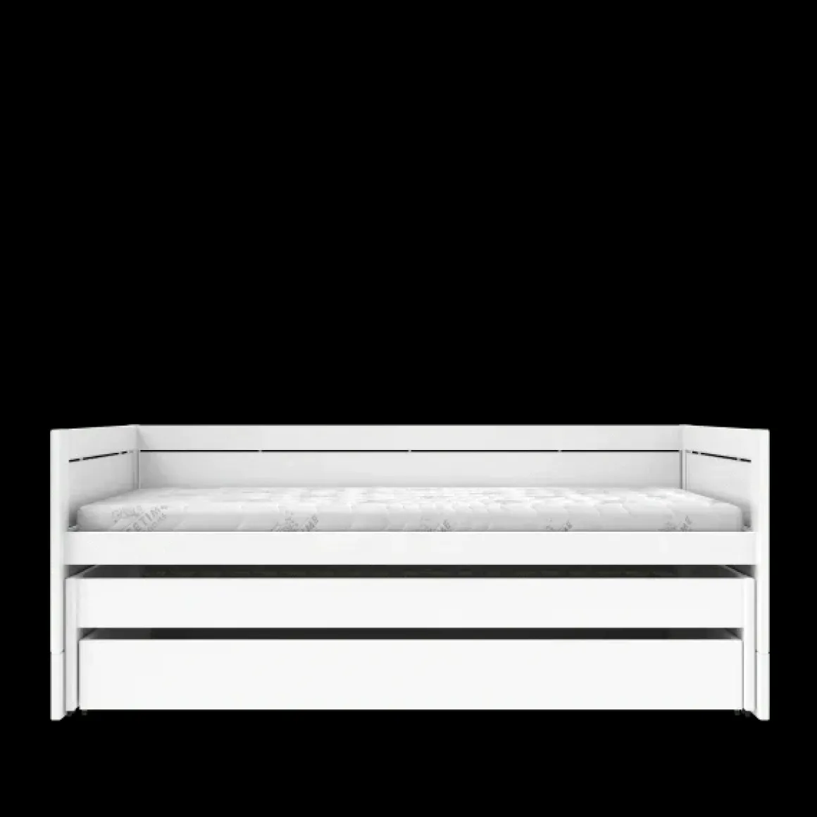 Lifetime Original Kajuitbed met Logeerbed en Bedlade met Deluxe Lattenbodem Wit