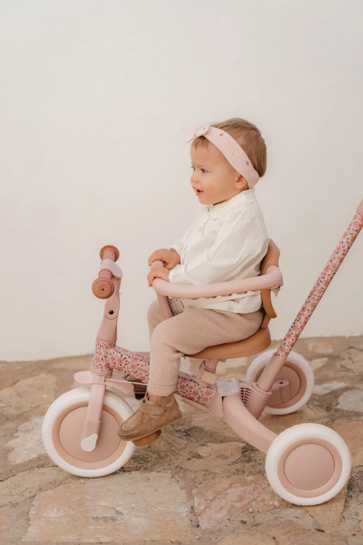 Little Dutch 4 in 1 Driewieler Pink