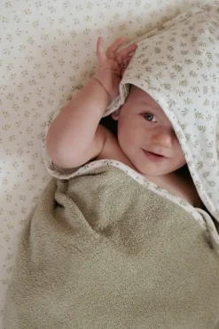 Little Dutch Badcape Hydrofiel 75x75 cm Blueberry Leaves