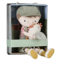Little Dutch Knuffelpop Boer Jim met Kip 35cm