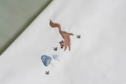 Little Dutch Ledikantlaken Mushrooms Geborduurd