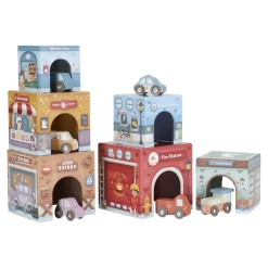 Little Dutch Stapeltoren incl. 6 auto's