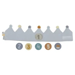 Little Dutch Verjaardagskroon Van Stof Met Cijfers Blauw
