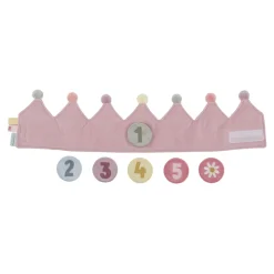 Little Dutch Verjaardagskroon Van Stof Met Cijfers Roze