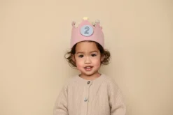Little Dutch Verjaardagskroon Van Stof Met Cijfers Roze