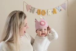 Little Dutch Verjaardagskroon Van Stof Met Cijfers Roze