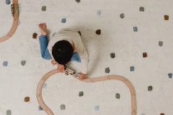 Little Dutch Vloerkleed Dot Mixed Blue 120x170 cm