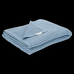 Little Dutch Wiegdeken Gebreid Pure Denim Blue 70x100 cm