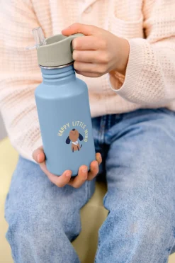 Lässig Bottle Stainless Steel Pattern Party Blue/Green