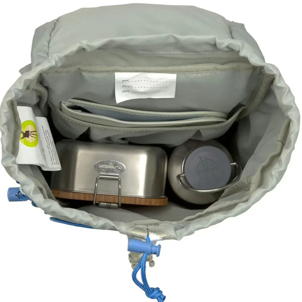 Lässig Mini Rolltop Backpack Sunny Explorer Green/Blue