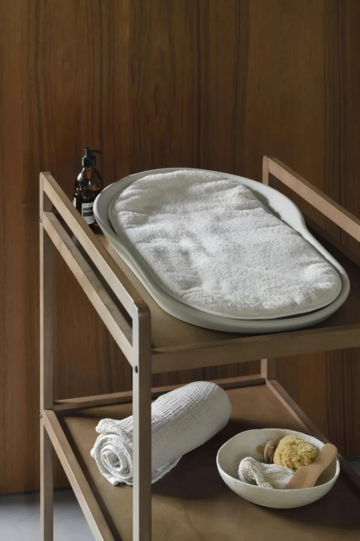 Mamee Inlegkussen Badstof Clay