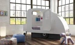 Mathy By Bols Caravanbed Marseille Blauw 90 x 190 cm