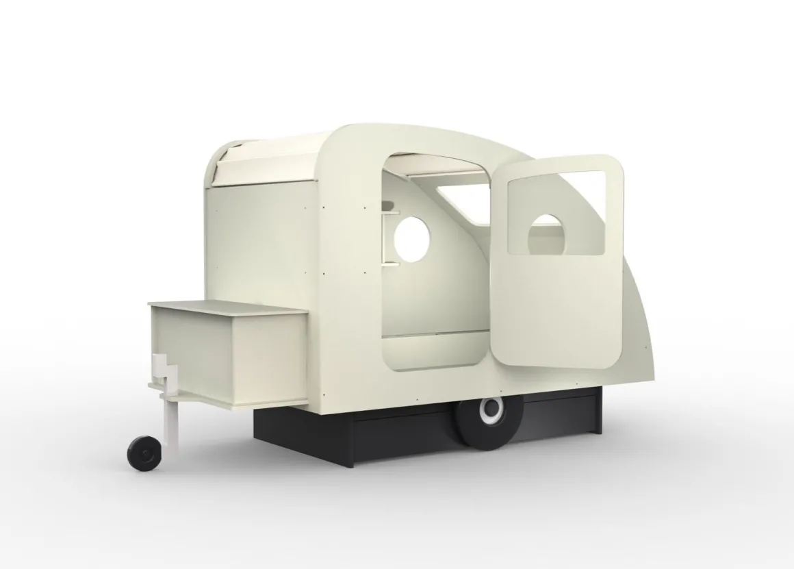 Mathy By Bols Caravanbed Parel Grijs 90 x 190 cm