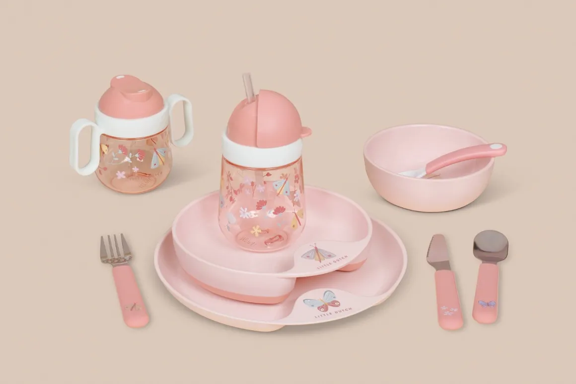 Mepal Kinderservies Mio 6-delig - Flowers & Butterflies