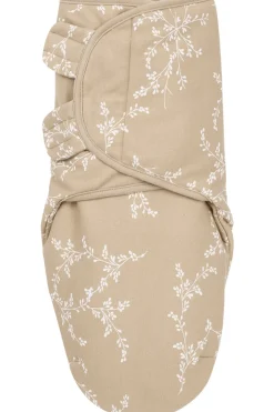 Meyco Baby Branches Swaddlemeyco Inbakerdoek Gevoerd Sand 0-3 Maanden