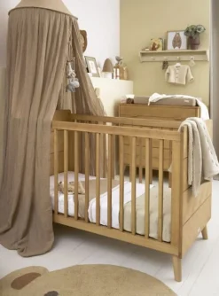 Meyco Baby Knots Ledikant Deken Soft Sand 100x150 cm