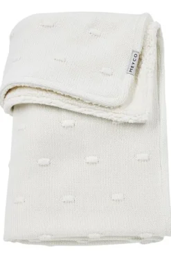 Meyco Baby Knots Teddy Ledikant Deken Offwhite 100x150 cm