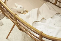 Meyco Baby Plume Ledikantlaken Soft Sand - 100x150cm