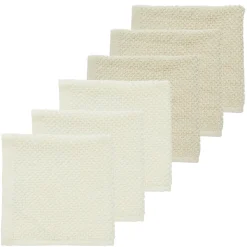 Meyco Baby Popcorn Monddoekjes 6-pack Natural/Soft Sand 30x30cm