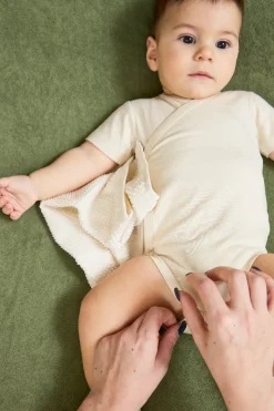 Meyco Baby Popcorn Monddoekjes 6-pack Natural/Soft Olive 30x30cm