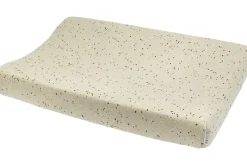 Meyco Baby Rib Mini Spot Aankleedkussenhoes - Sand Melange 50x70cm