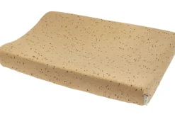 Meyco Baby Rib Mini Spot Aankleedkussenhoes - Toffee Melange 50x70cm