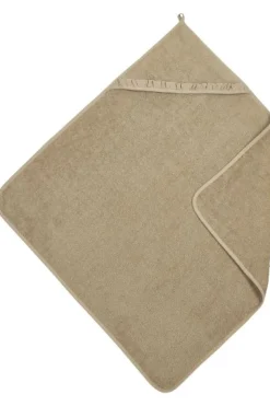 Meyco Baby Ruffle Badcape Badstof Taupe – 80x80cm