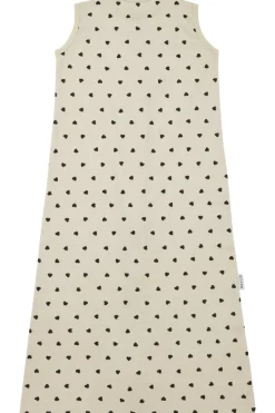 Meyco Baby Sweet Heart Zomerslaapzak Soft Sand/Black 70 cm